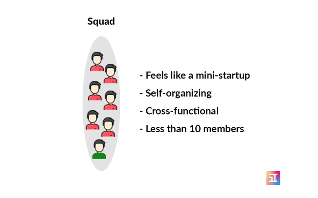 An agile squad and its characteristics